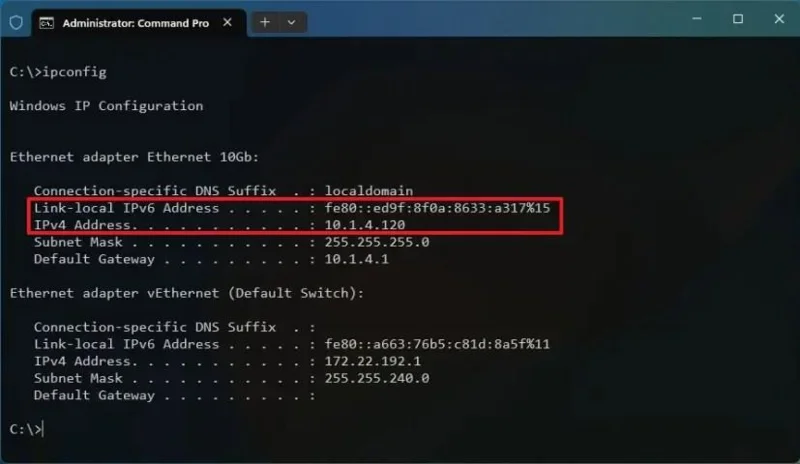 Як дізнатися IP-адресу комп'ютера в Windows 11