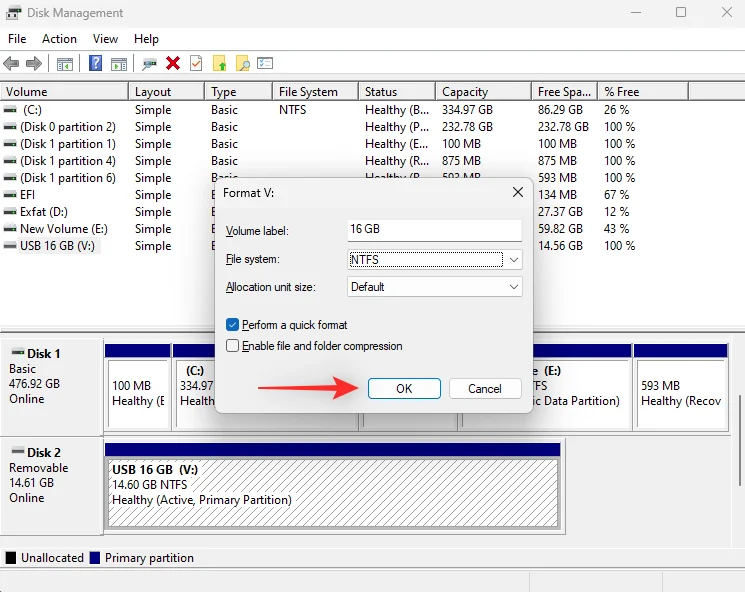 5 простих способів відформатувати USB у NTFS Windows 11