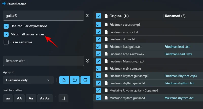 Windows PowerToys: Jak dávkově přejmenovat soubory a složky pomocí PowerRename