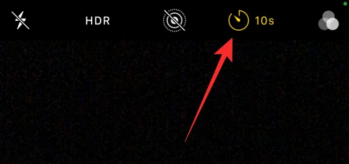 Időzítő beállítása iPhone kamerán
