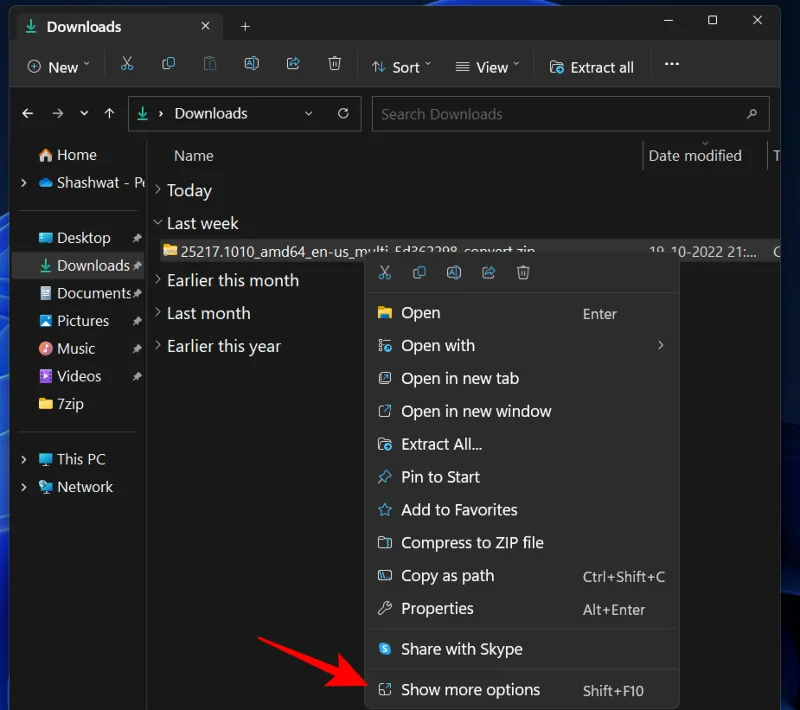 Slik bruker du 7-Zip på Windows 11