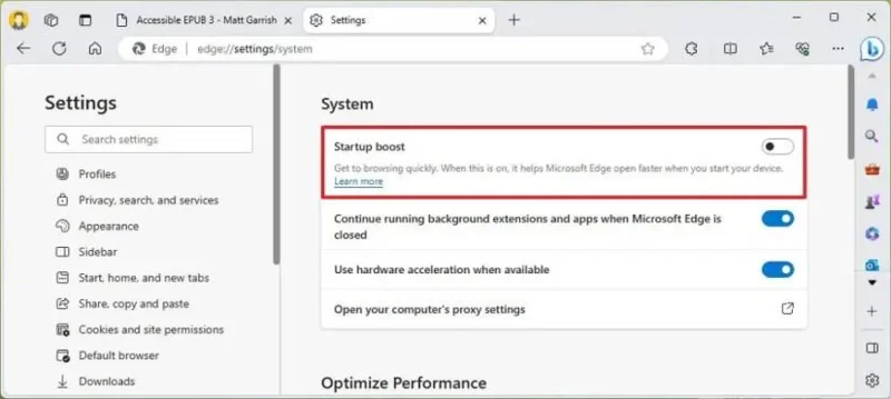 Kuinka ottaa EPUB-lukija käyttöön Microsoft Edgessä