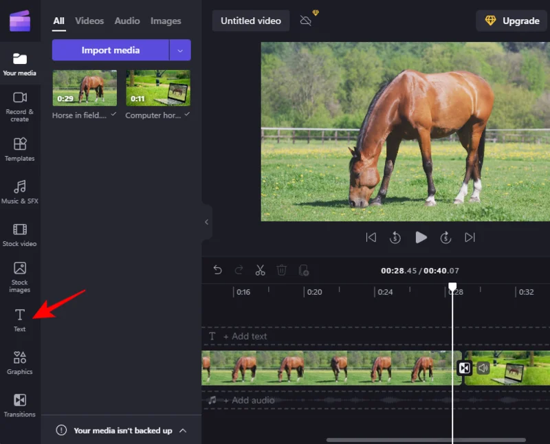 Jak přidat přechody v Clipchamp
