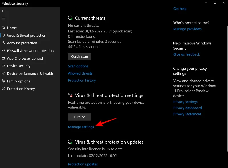 Hur man aktiverar Windows Defender i Windows 11