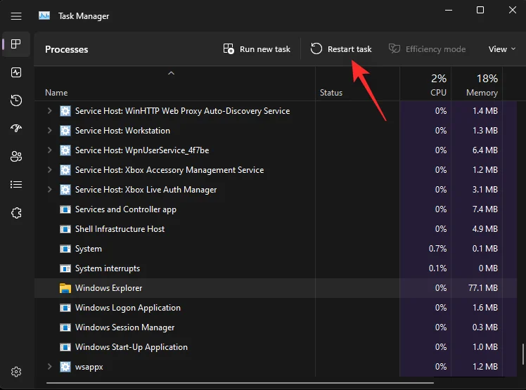 Aktivitetsfältet visar inte ikoner i Windows 11?  Hur man fixar