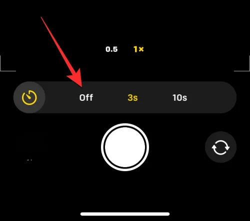 Időzítő beállítása iPhone kamerán