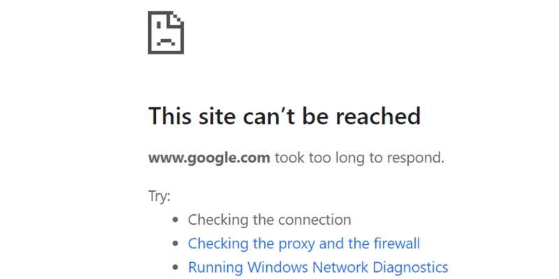Slik fikser du feilen "Dette nettstedet kan ikke nås" i Google Chrome