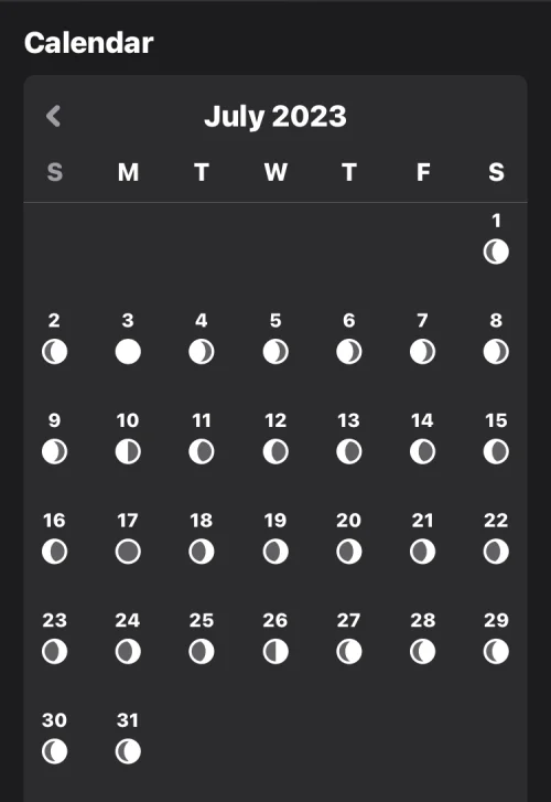 Hvordan sjekke måneinformasjon, månenedgang og måneoppgang, månefasekalender på iPhone på iOS 17