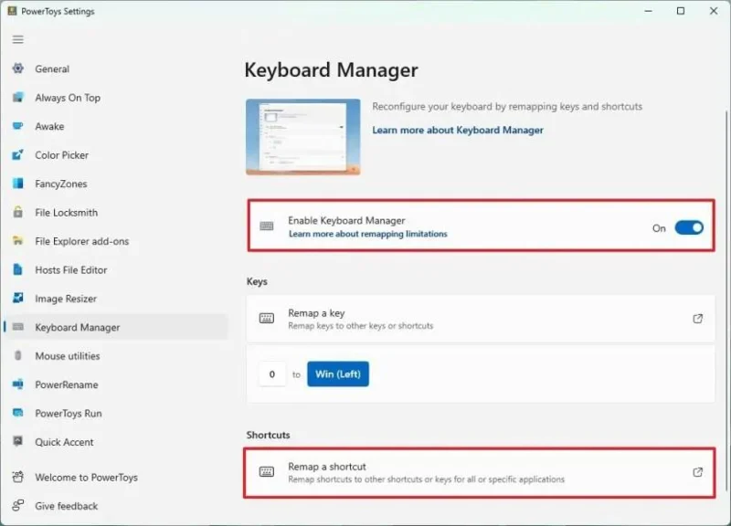 Jak přemapovat klávesy nebo zkratky ve Windows 11