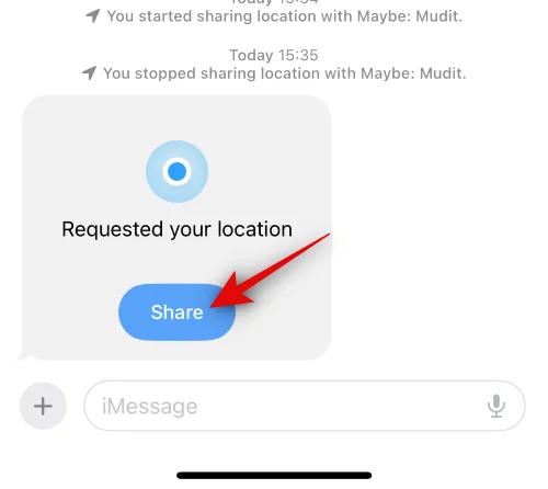 Hvordan dele posisjon og administrere den ved hjelp av meldinger på iOS 17