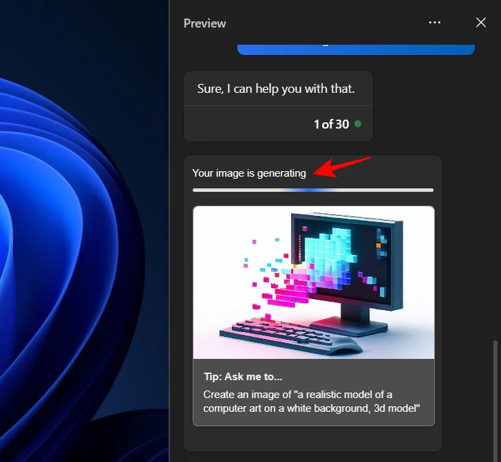 Как да генерирате AI изображения с Windows Copilot