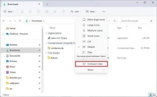 Як увімкнути компактний вигляд Провідника файлів у Windows 11