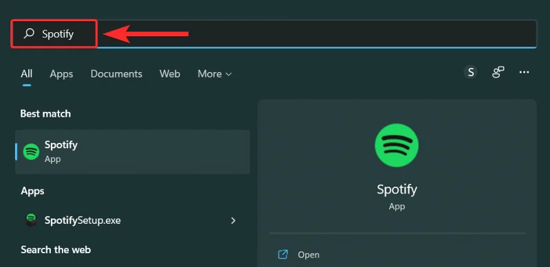 Jak odinstalovat Spotify na Windows 11