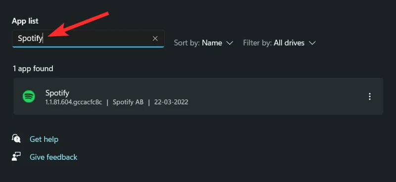 Jak odinstalovat Spotify na Windows 11