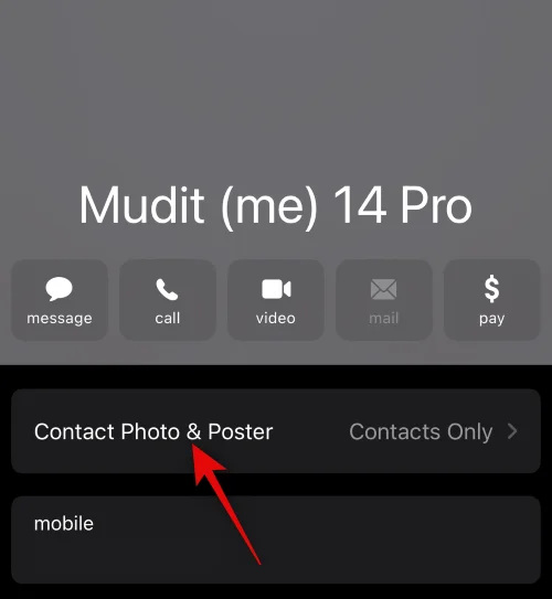 A névjegyfotó és a poszter beállítása az iOS 17 rendszerrel rendelkező iPhone készüléken