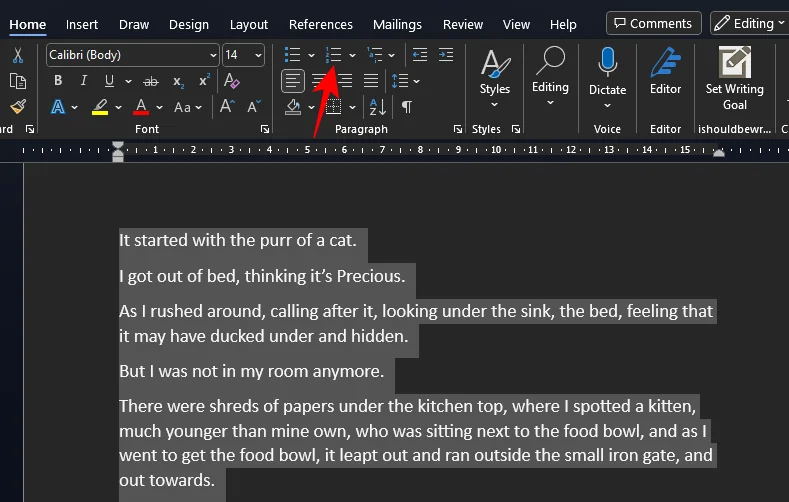 Как да номерирате редове, абзаци и изречения в MS Word [2023]