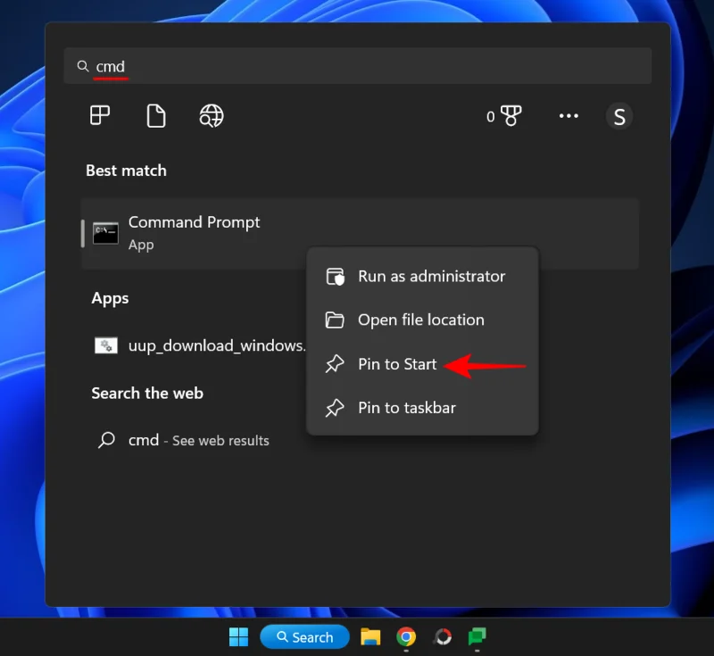 14 начина за отваряне на командния ред в Windows 11