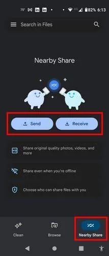 Как да споделяте файлове с помощта на Google Nearby Share