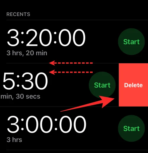 A Multi-Timer használata iPhone-on iOS 17 rendszerrel