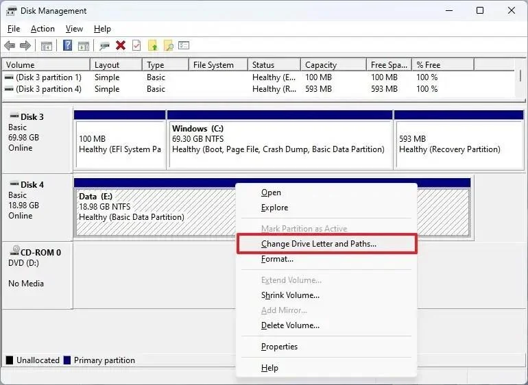 Як видалити букву диска на Windows 11