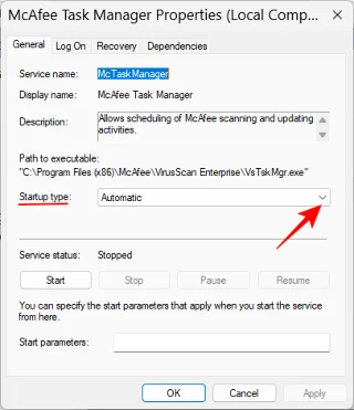 Jak zastavit vyskakovací okna McAfee v systému Windows 11