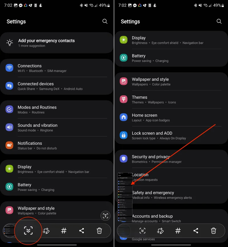 Samsung Galaxy S24: Jak pořídit snímek obrazovky