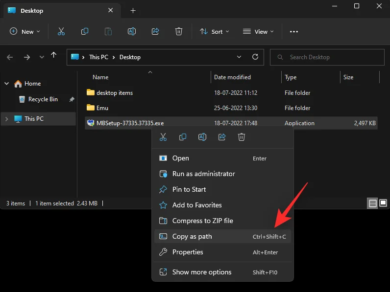 Що таке «Копіювати як шлях» у Windows 11?  Все, що вам потрібно знати