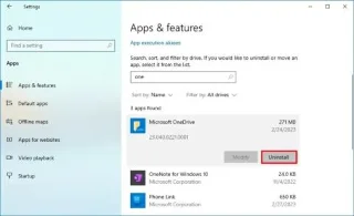 Jak odinstalovat OneDrive na Windows 10