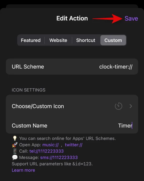 Alkalmazás-parancsikonok hozzáadása a Dynamic Islandhez a Lock Launcher segítségével
