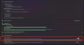 Tiedostojen jakamisen käyttöönotto WSA:ssa Windows 11:lle