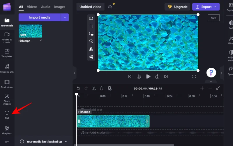 Přidání textu do Clipchamp: Průvodce krok za krokem