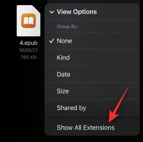 Hur man ändrar filtillägg på iPhone på iOS 16