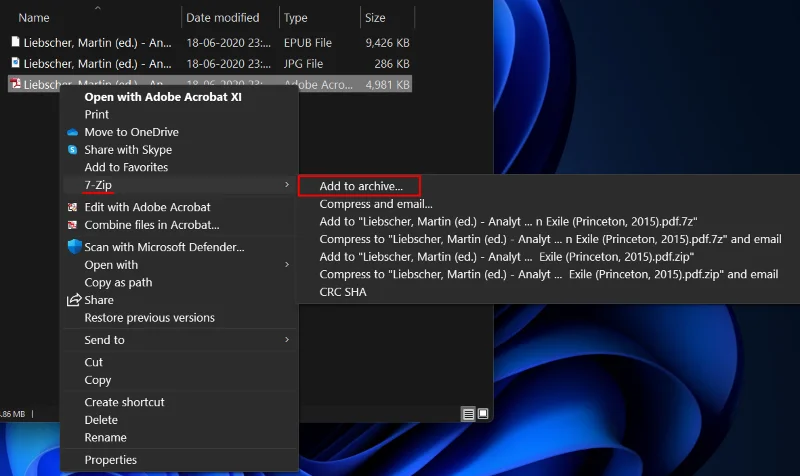 Slik bruker du 7-Zip på Windows 11