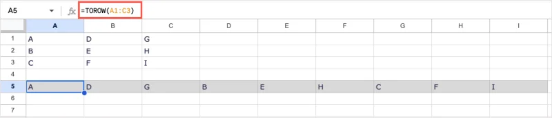Slik bruker du matriseformler i Google Sheets