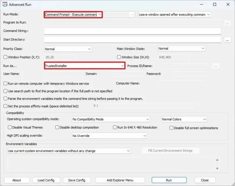 Як запустити командний рядок як TrustedInstaller у Windows 11