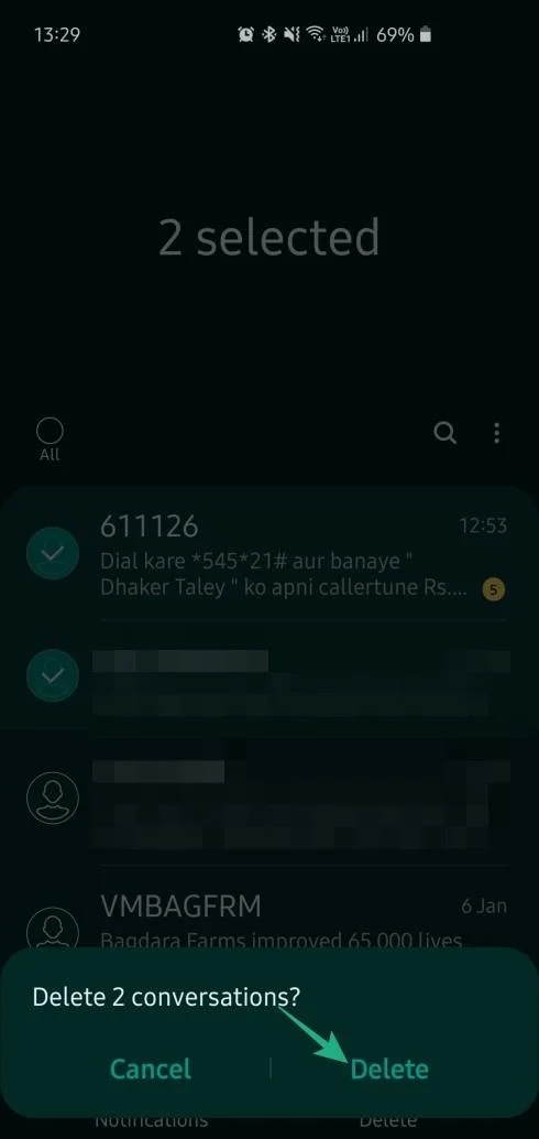 Üzenetek tömeges törlése Androidon 7 módon