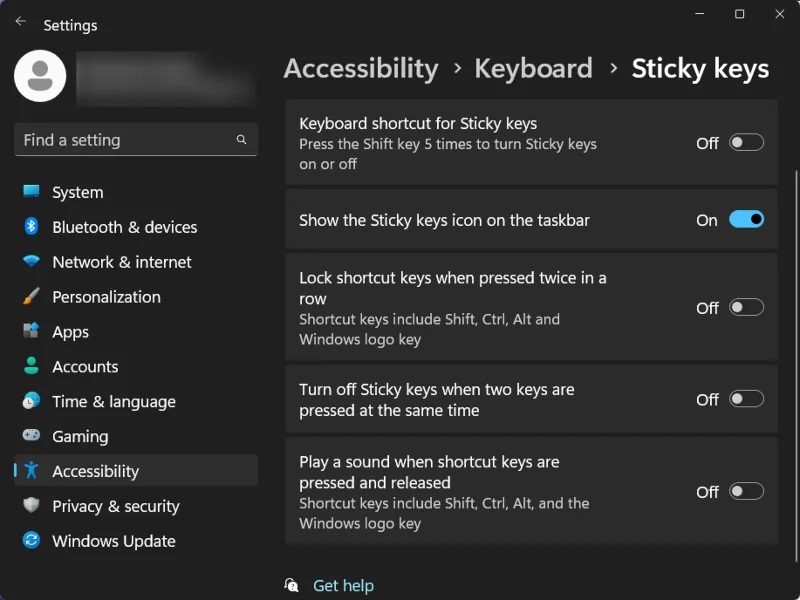 Jak trvale zakázat Sticky Keys ve Windows 11 [2023]