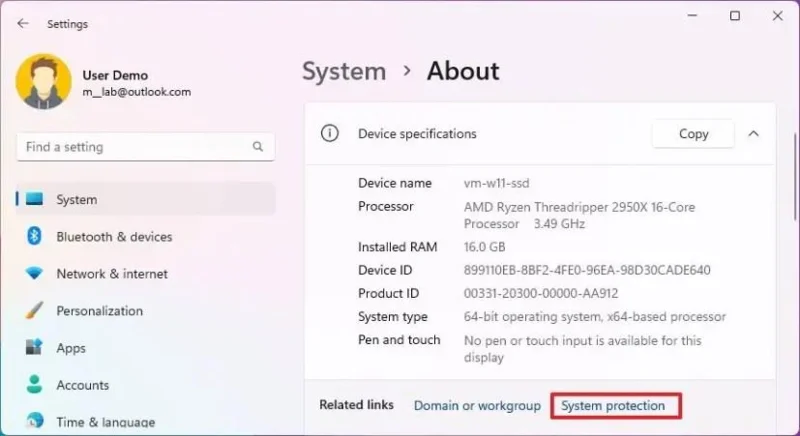 Як увімкнути захист системи на Windows 11