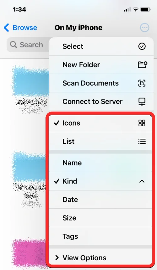 Fájlok elérése iPhone-on