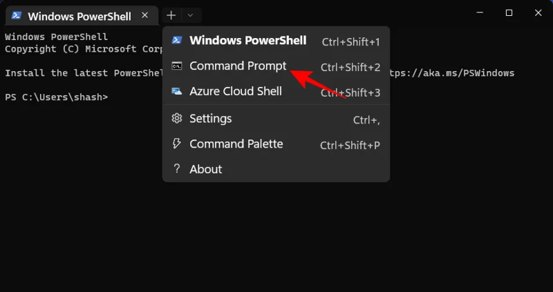 14 начина за отваряне на командния ред в Windows 11