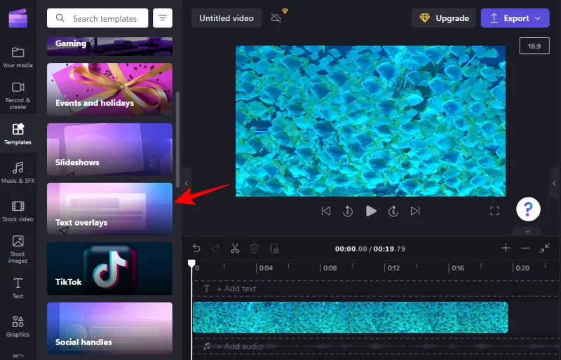 Přidání textu do Clipchamp: Průvodce krok za krokem