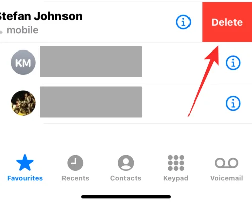 Як видалити когось із вибраного на iPhone