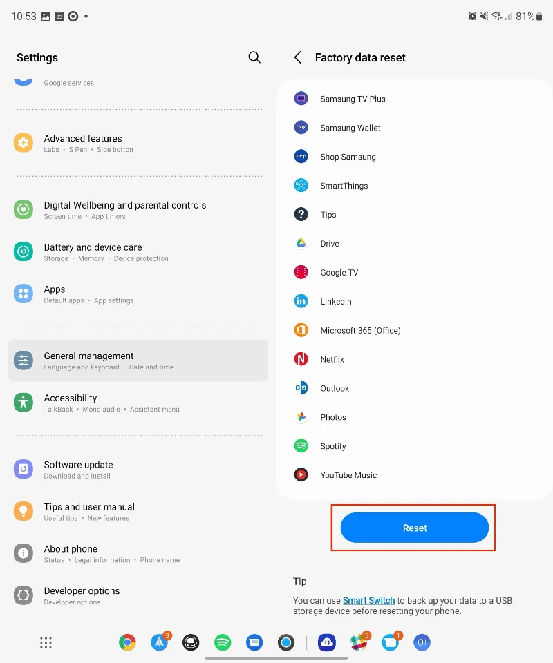 Как да извършите меко и твърдо рестартиране на Samsung Galaxy Z Fold 5