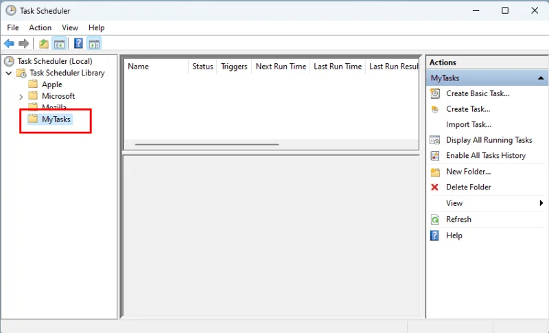 Vytváření naplánované úlohy ve Windows 11