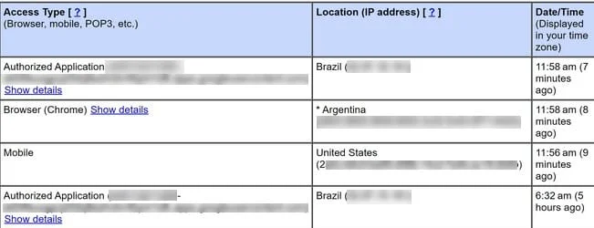 Kaip patikrinti „Gmail“ prisijungimo veiklos istoriją