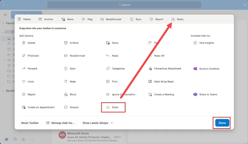 Automatické přeposílání e-mailů v Outlook 365