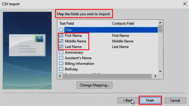Importovat kontakty Outlooku do Windows Live Mail