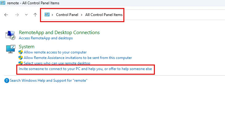 Windows 11: Slik sender du invitasjon til fjernhjelp