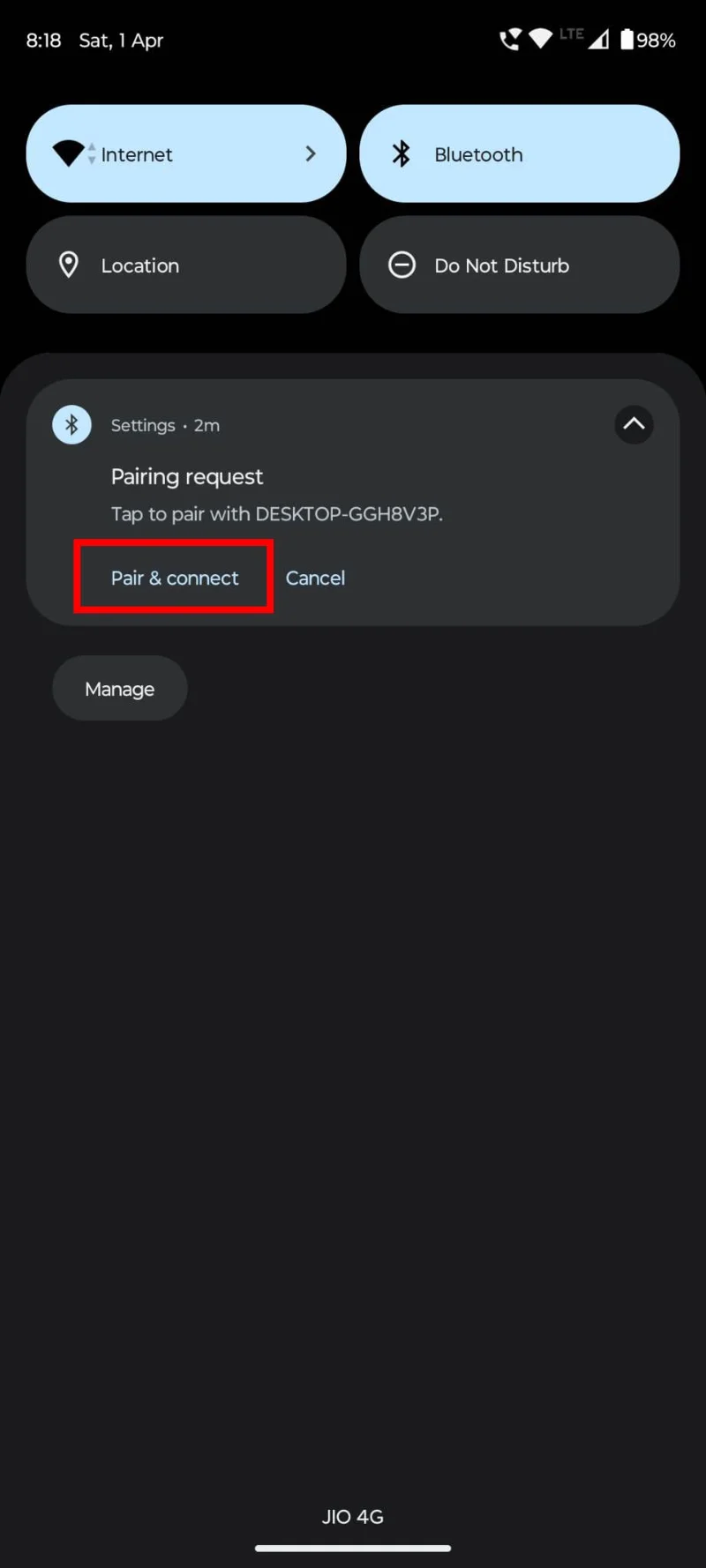 Přenášení souborů mezi Androidem a Windows 11 přes Bluetooth