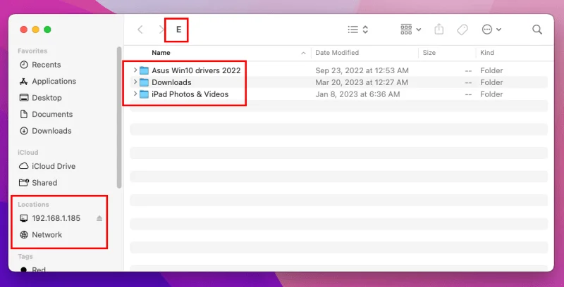 Kaip sužeminti tinklo diską Mac kompiuteryje